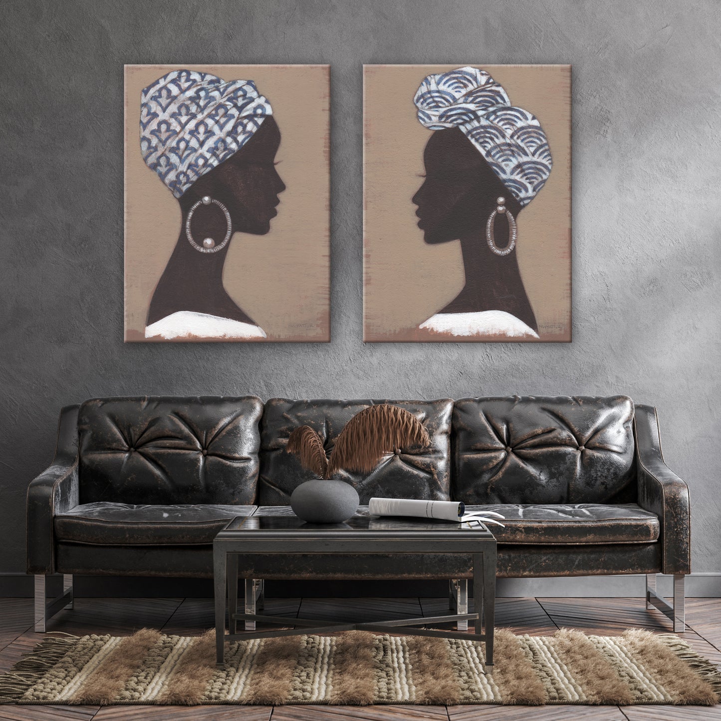 NUBIAN GODDESS PAIR