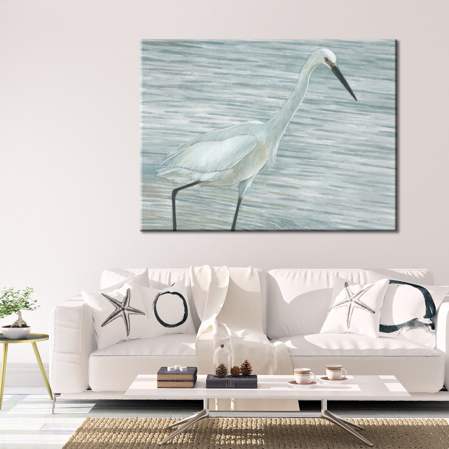 WADING EGRET